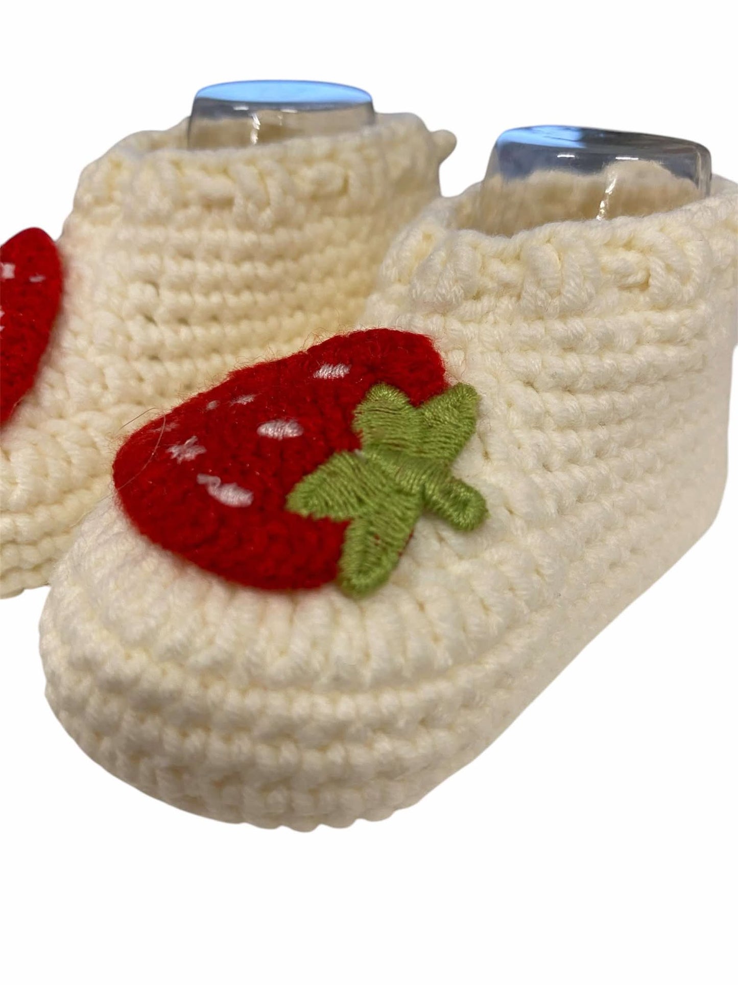 Strawberry Embroidery Bowknot