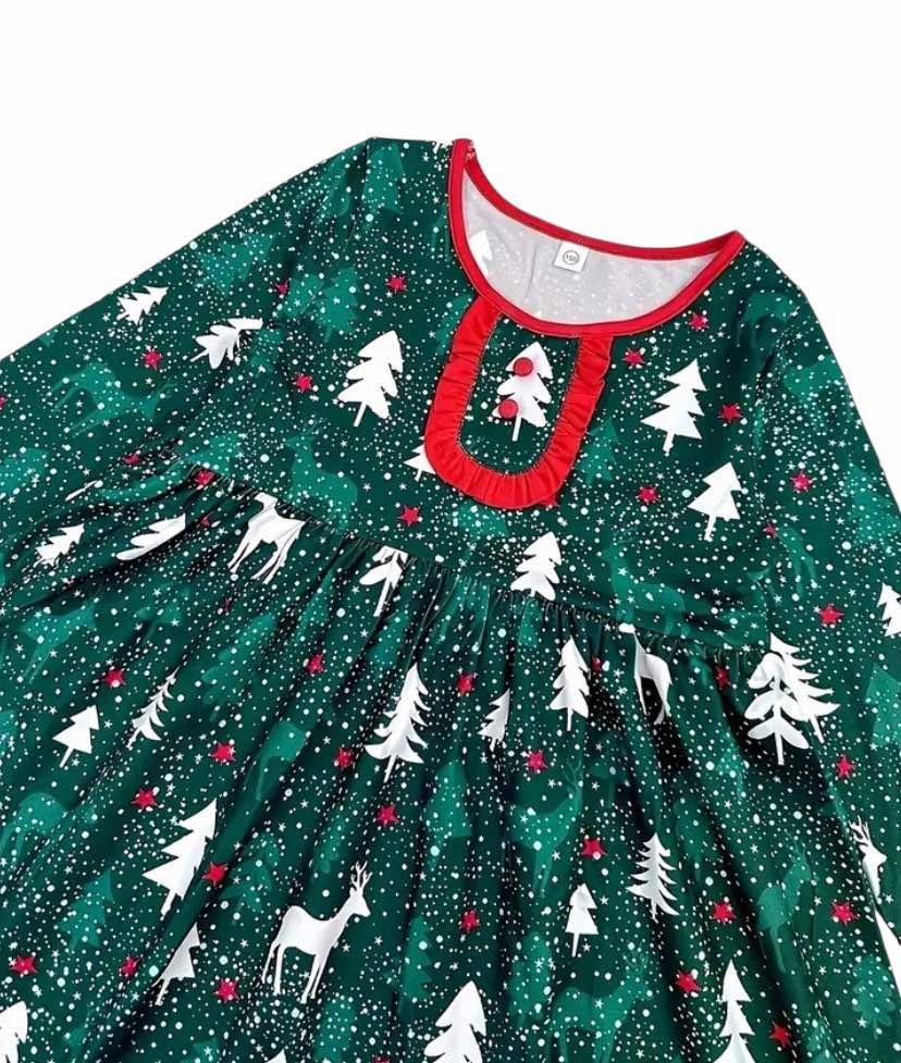 Pattern Christmas Dress