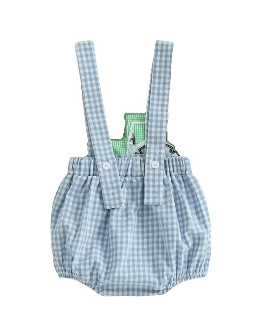 Tractor Applique Bibs