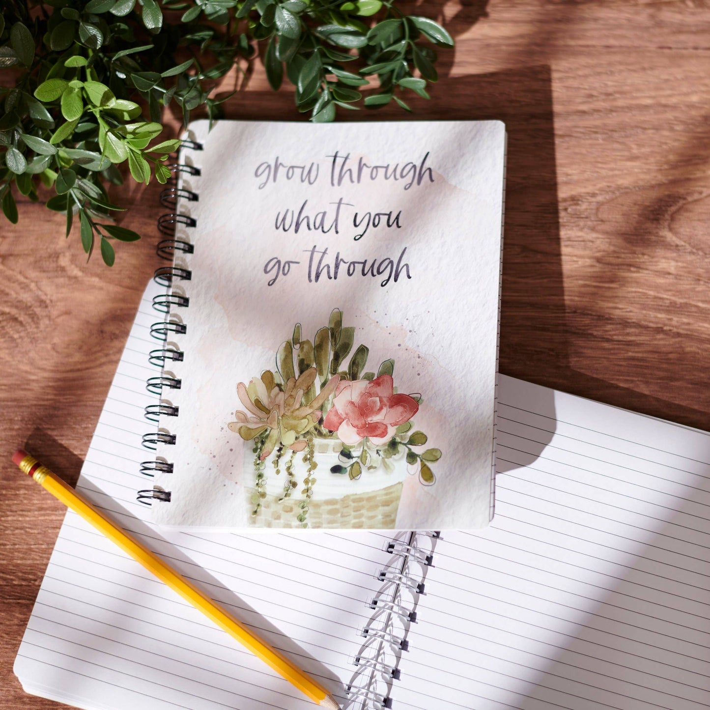 Grow Through What You Go Through Spiral Notebook