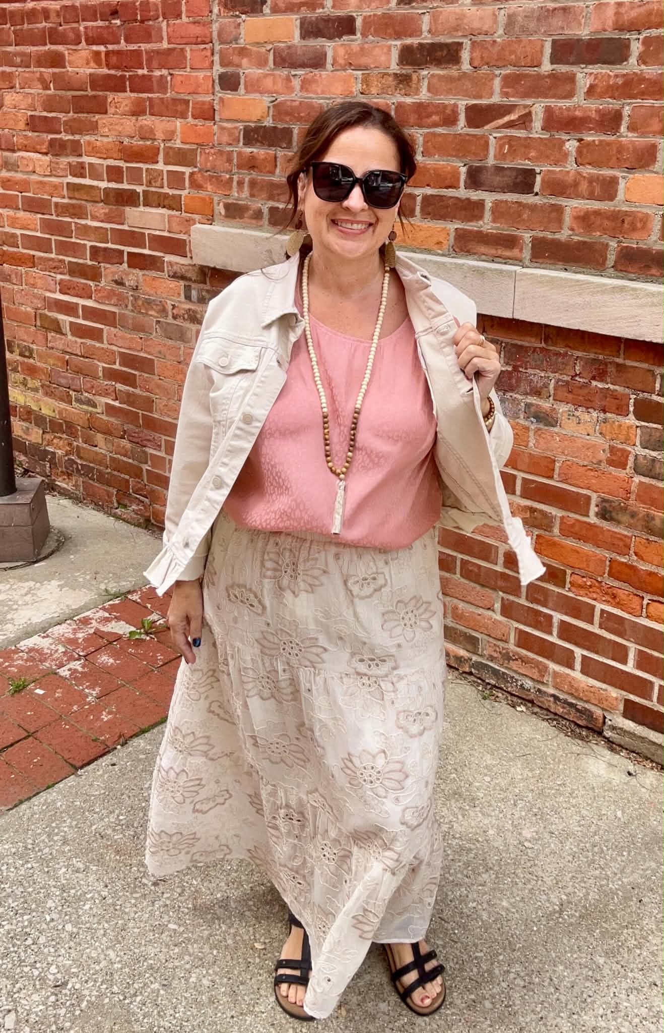 Boyfriend Peplum Hem Denim Jacket w/ DTM Buttons