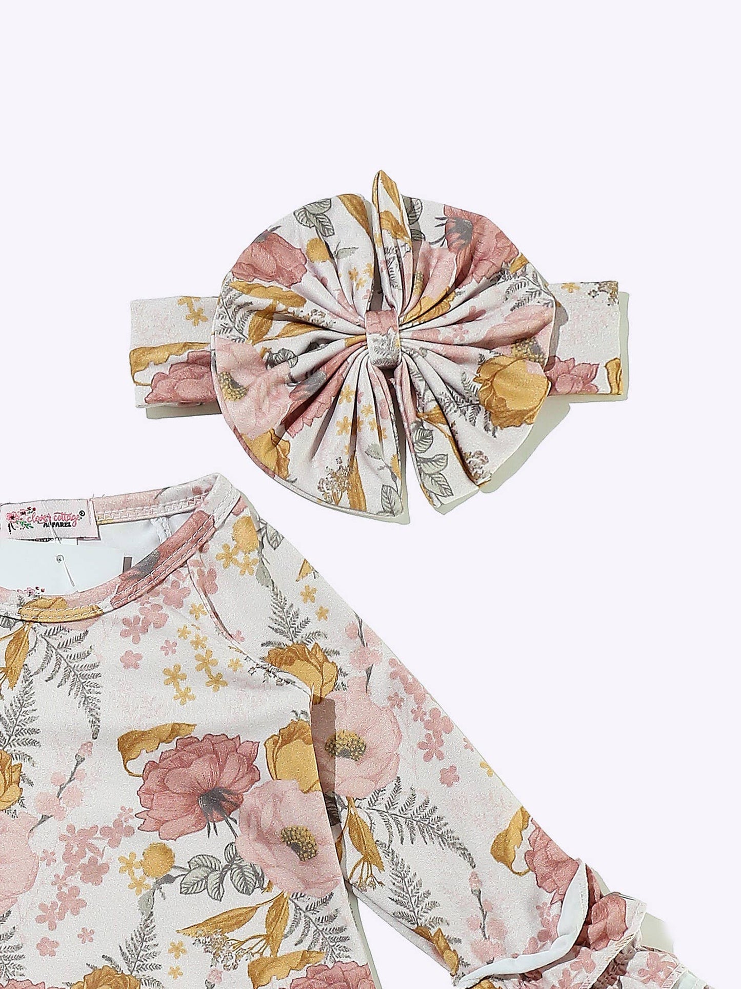 Rustic Floral Baby Gown