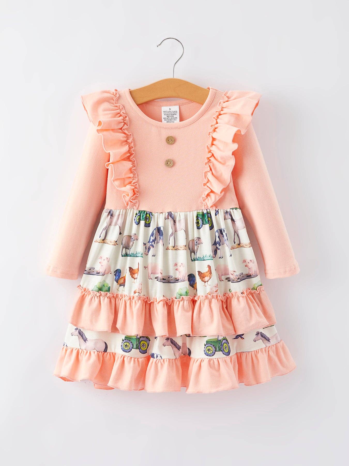 Farm Girl Ruffle Print Romper