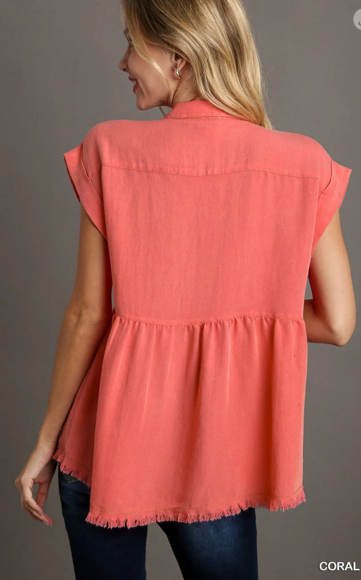 UMGEE Snow Wash Frayed Hem