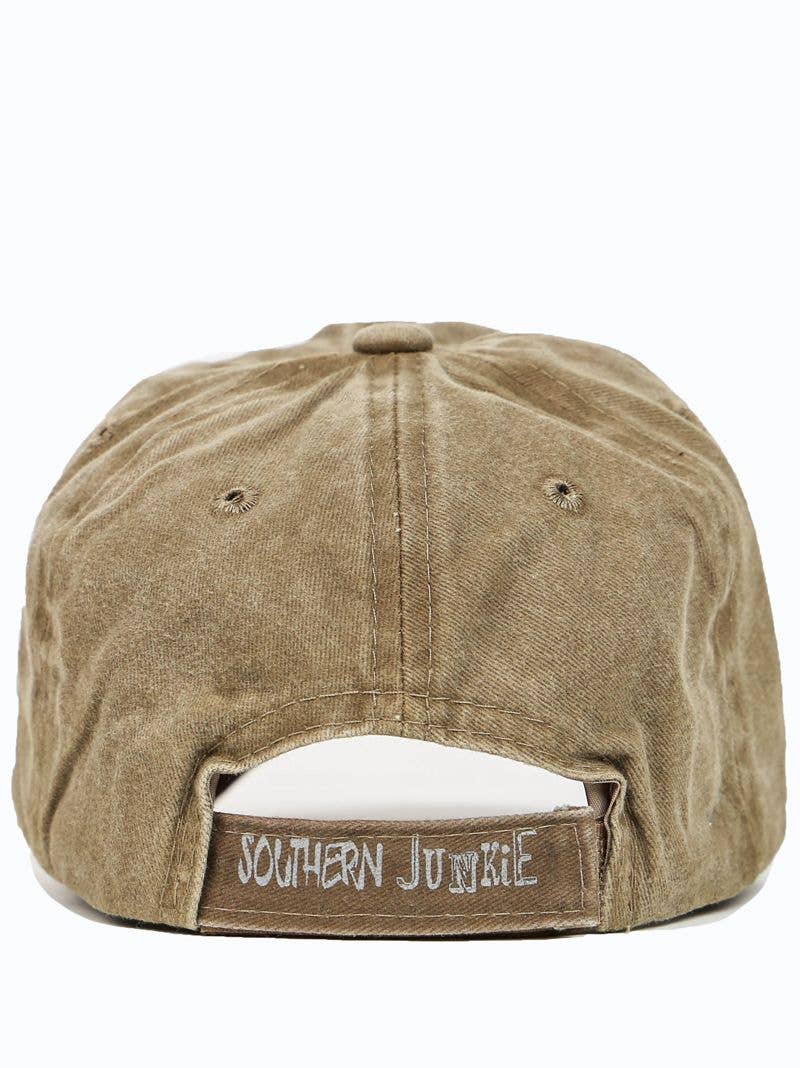 GIRLS Distressed Bright Olive Hat