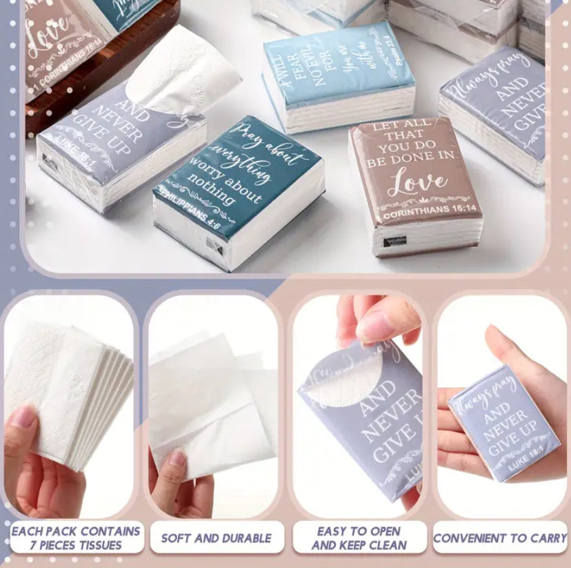 Scripture Tissue Packs