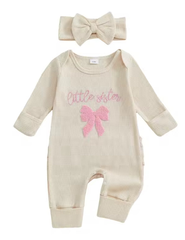 Little Sister Bow Jumpsuit