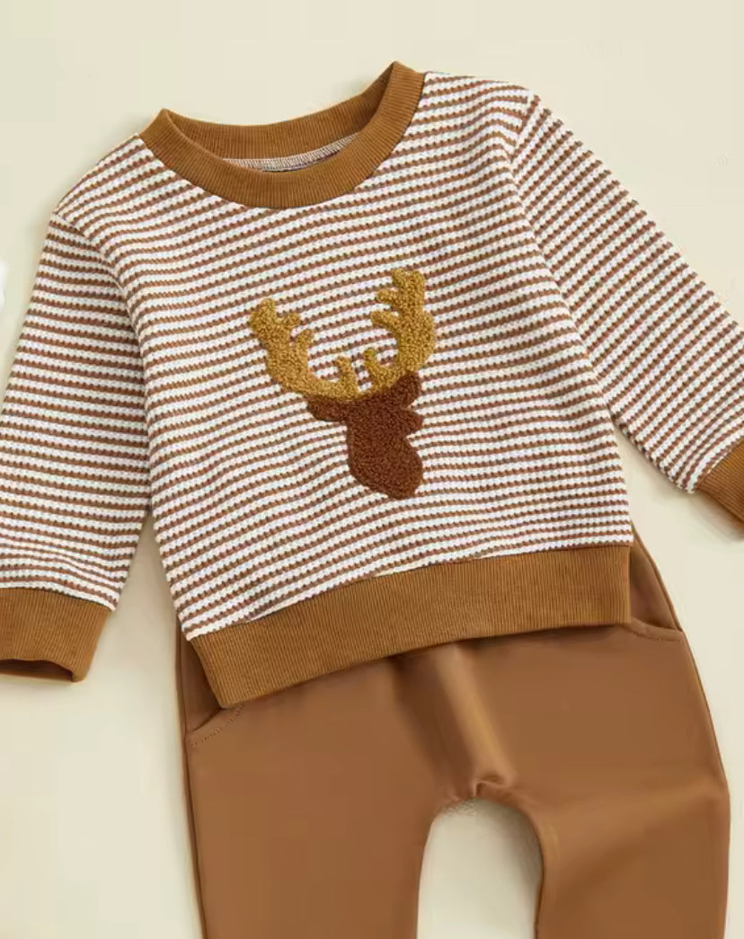 Deer Season Waffle Embroidery