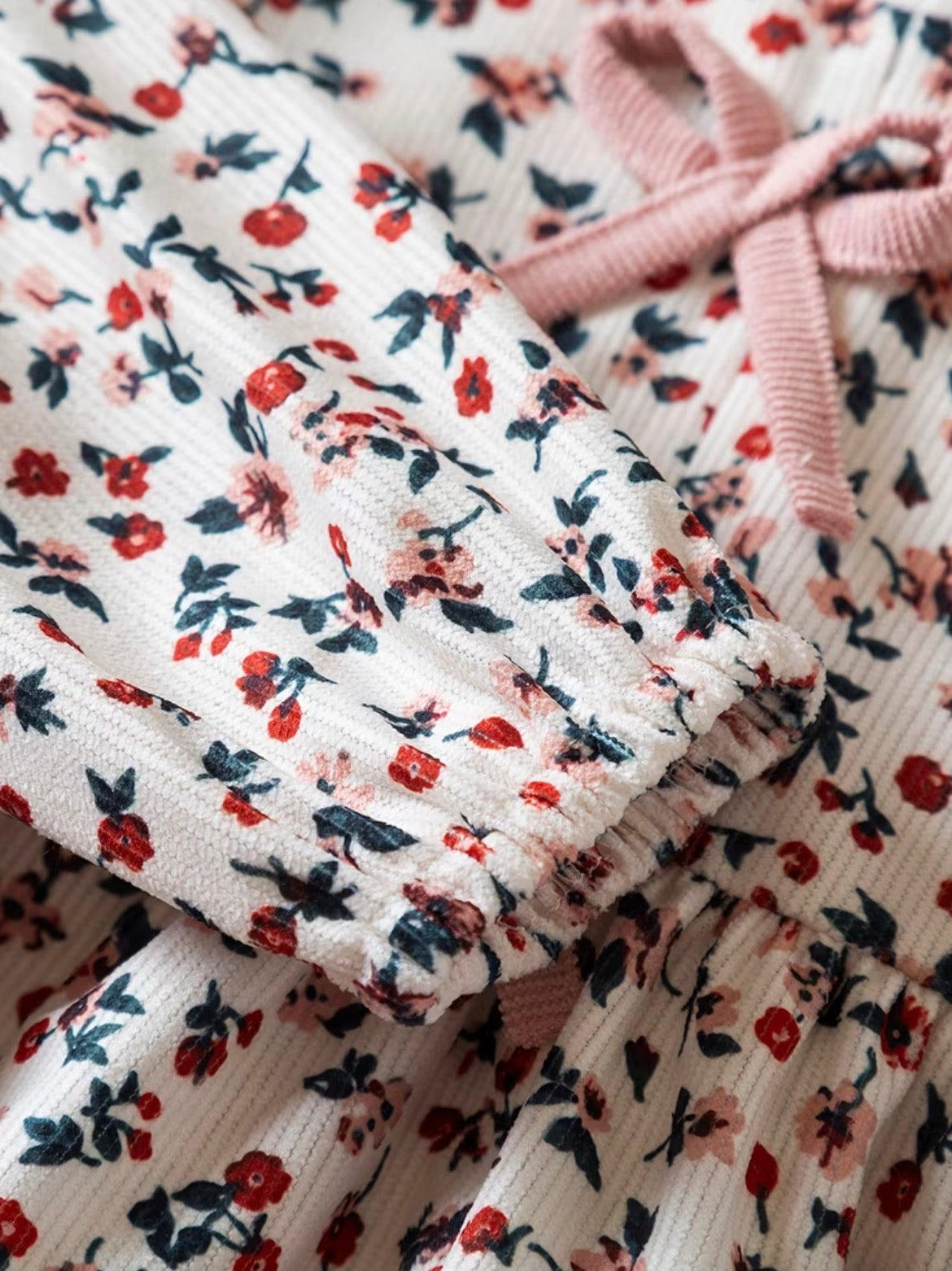 Corduroy Flowers and Bows