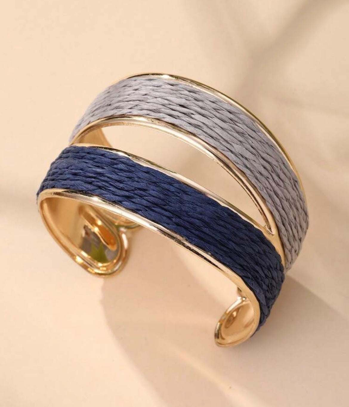 Boho Dual Color Textured Bracelet