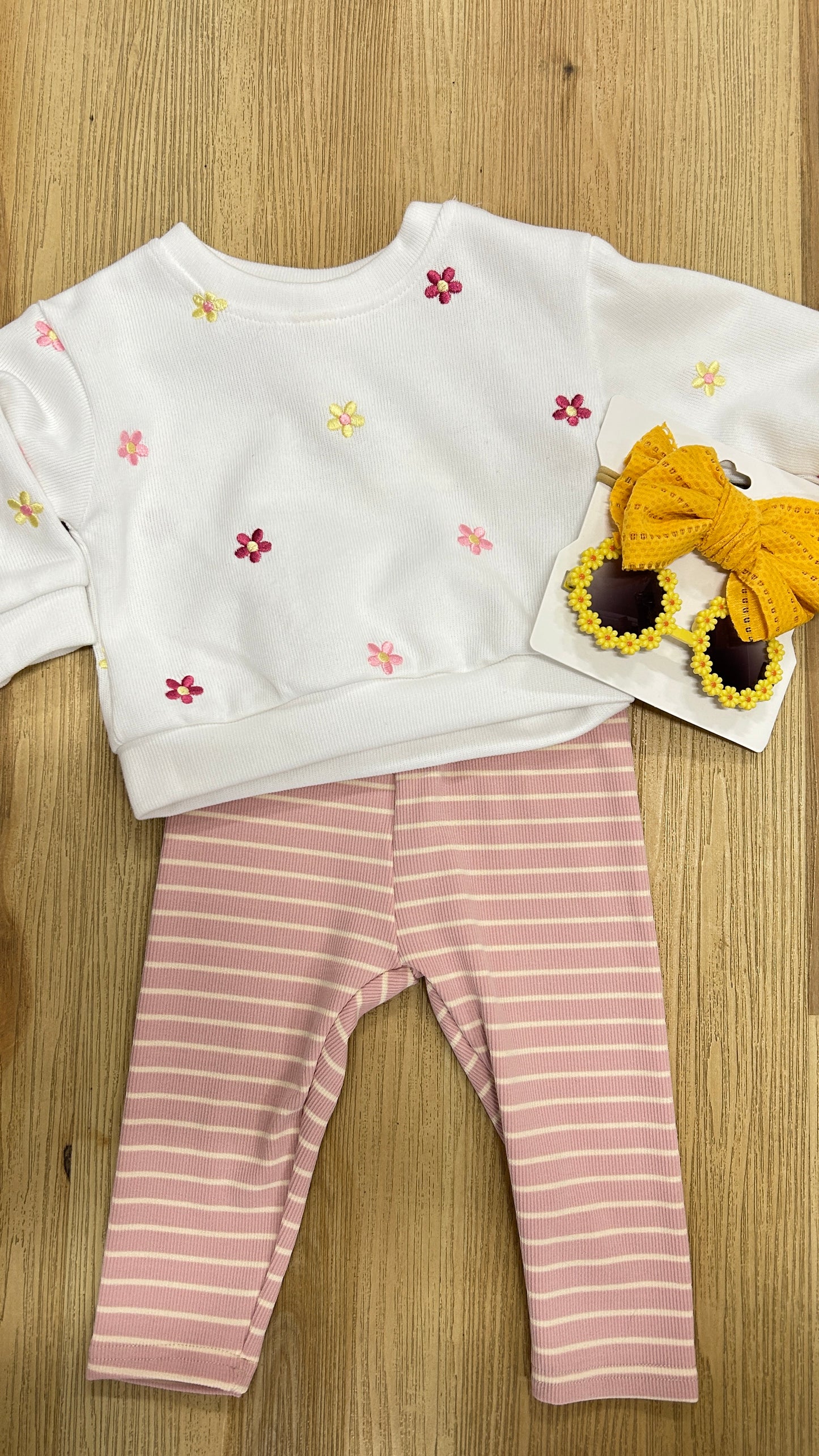 Justine’s Embroidered Flower Set