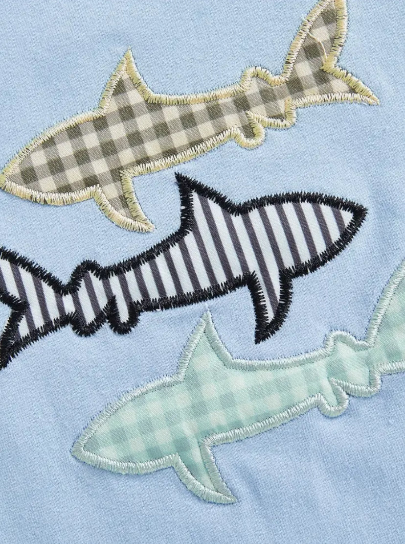Shark Appliqué Romper