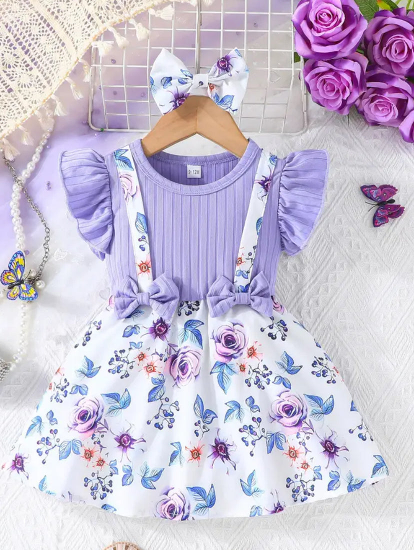 Faux Suspender Dress