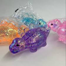 Sugar Squeeze Glitter Stegosaurus Toy | A026