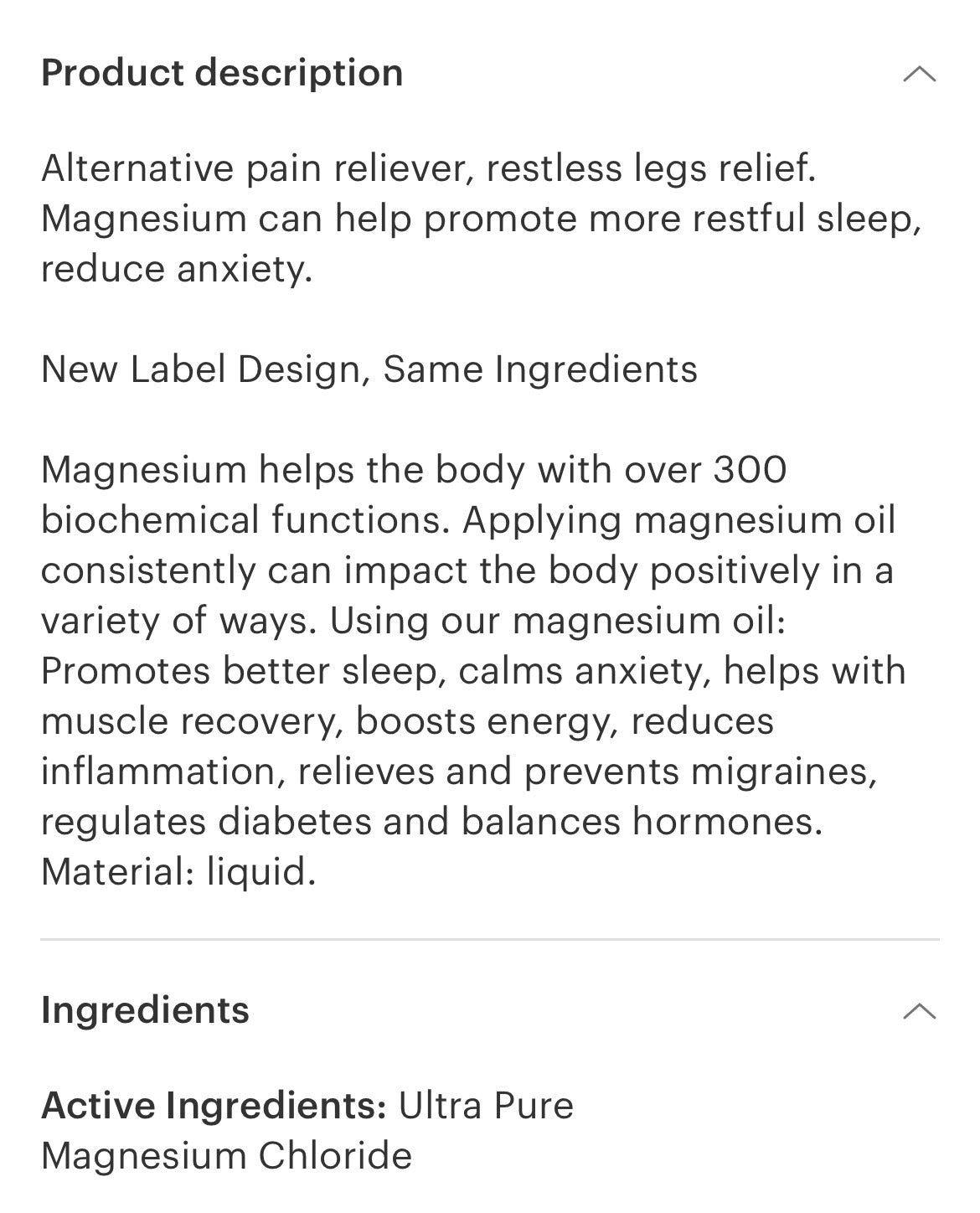 Magnesium Spray