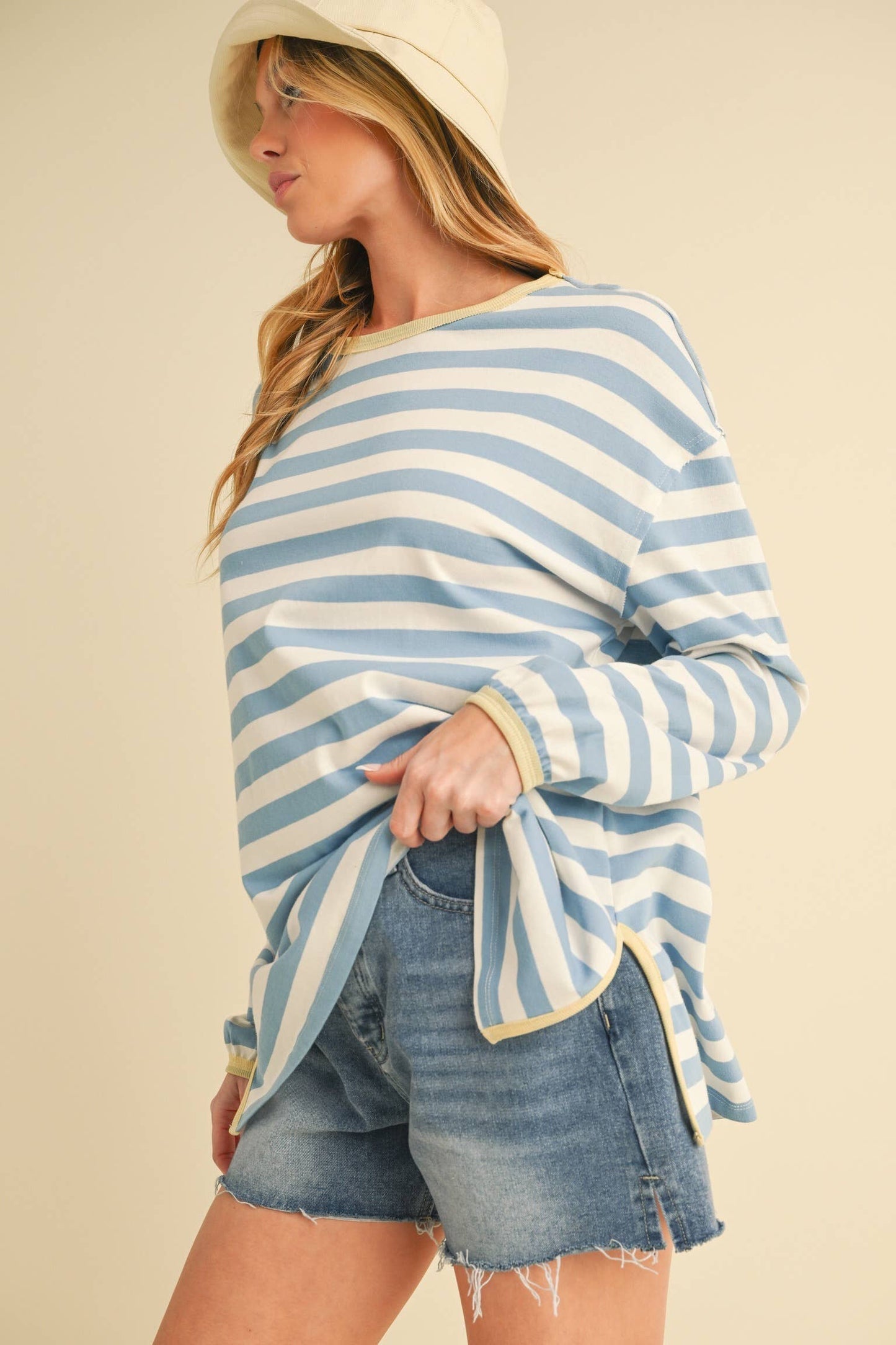 8433FN Onida Stripe Top