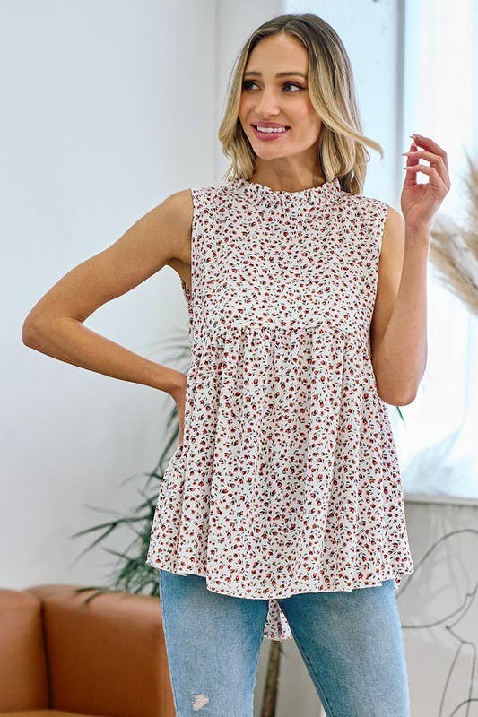 Kassandras mockneck tunic tank