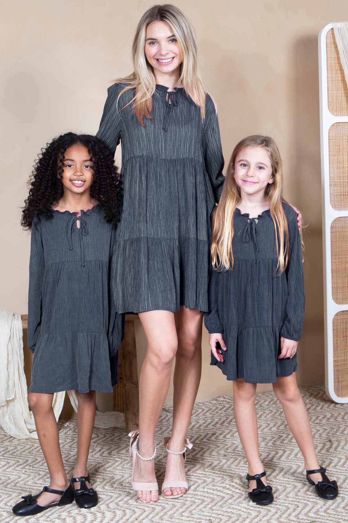 Pleats Tiered Pocket Ruffle Shirt Tunic