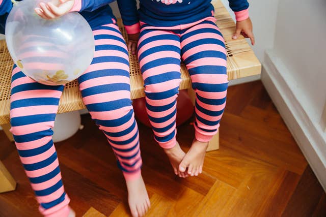 Flower Unicorn Navy Long Sleeve Pajama Set