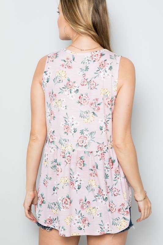Sleeveless Babydoll Top