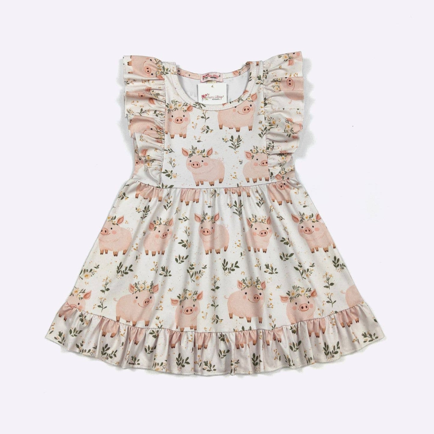Piglet Petals Girls Dress