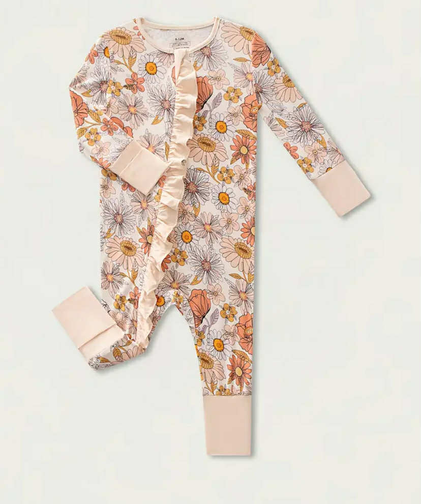 Fall Floral Bamboo Jumpsuit