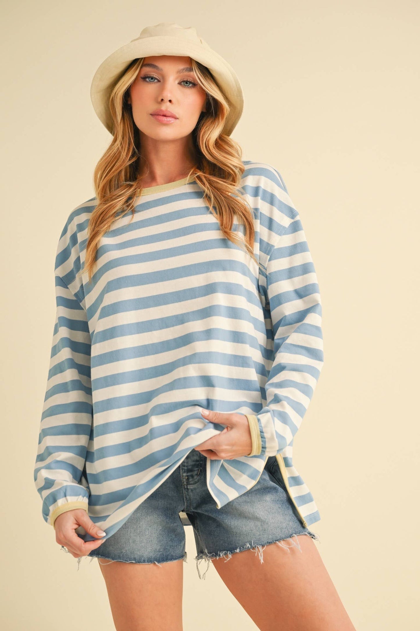 8433FN Onida Stripe Top