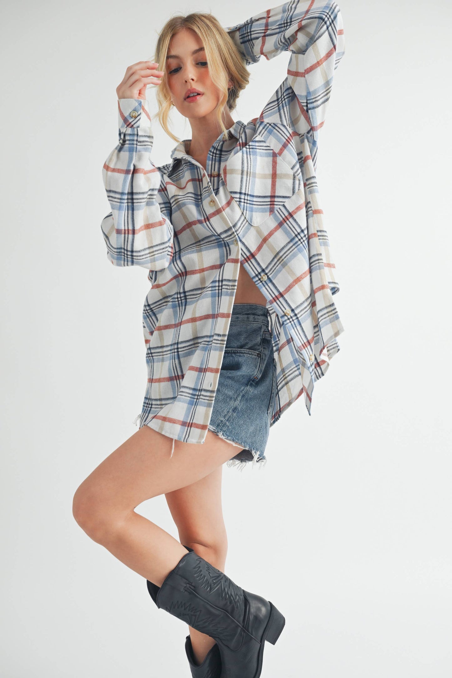 8375EN Abri Plaid Flannel Shirt