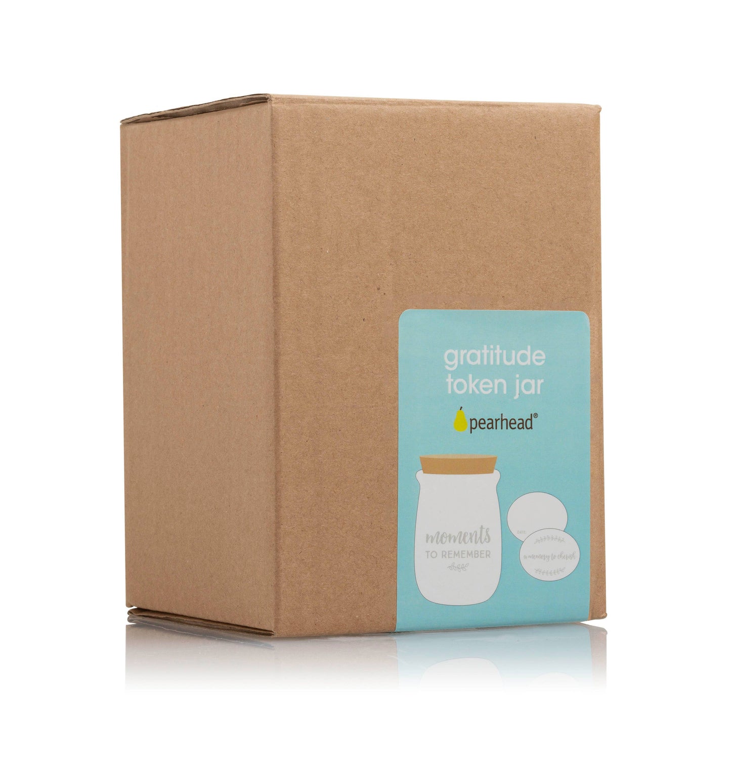 Ceramic Gratitude Blessings Jar & Memory Notecards, White