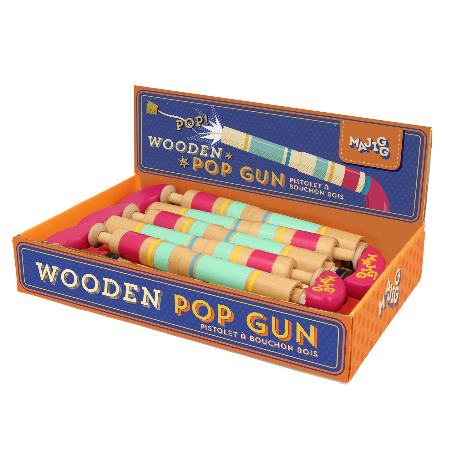Majigg Wooden Pop Gun Toy