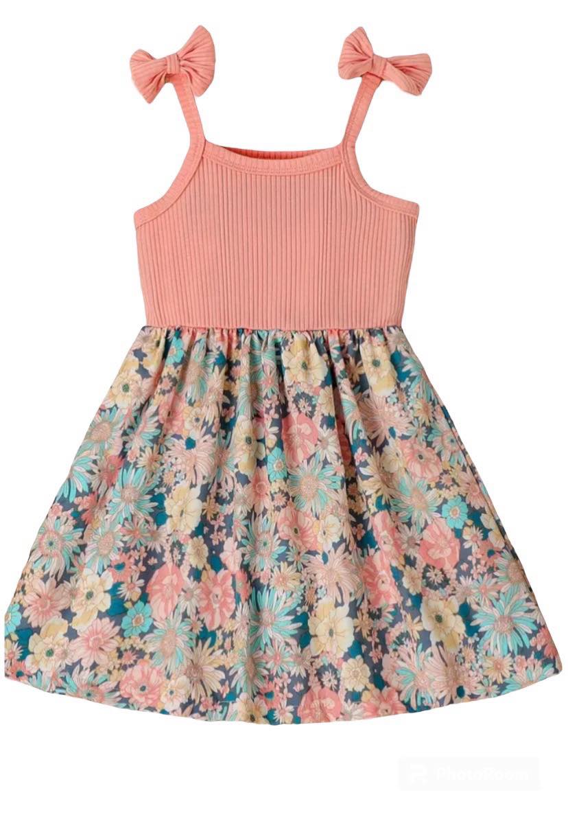 Floral Bow Tie Dress - 2 Colors