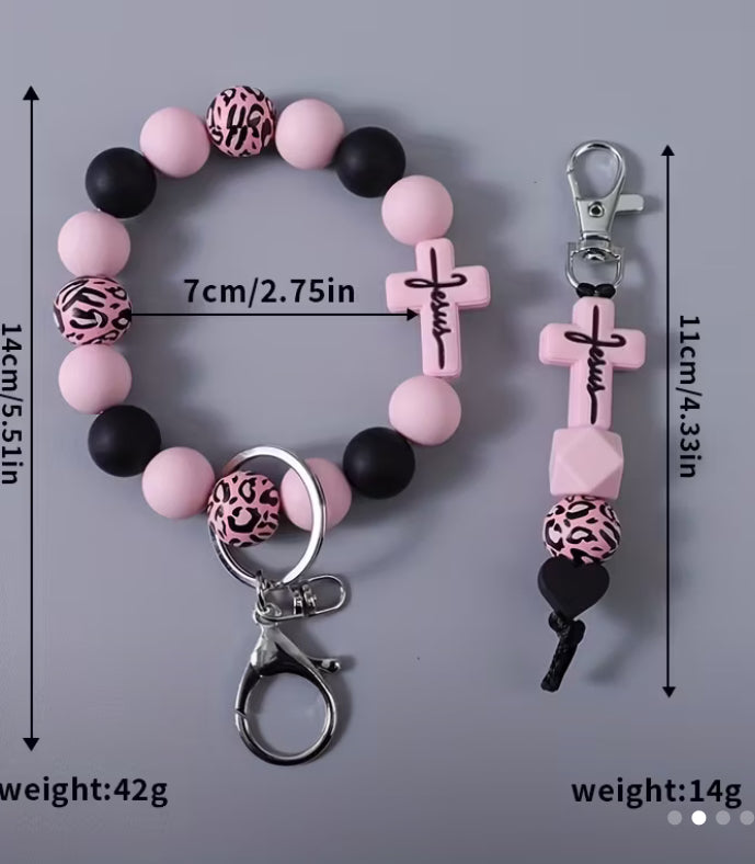 Jesus Keychains & Wrist Keyrings