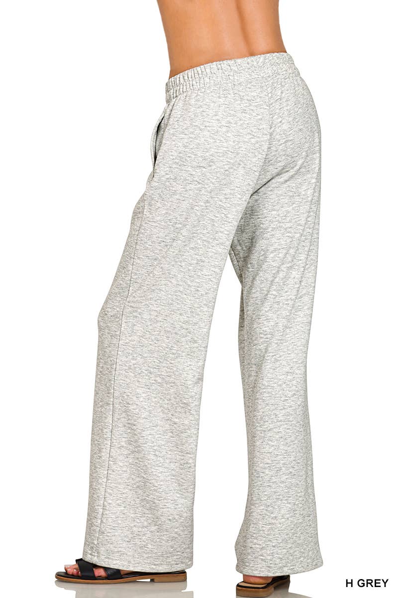 Scuba Side Slit Top & Pants Set Zenana