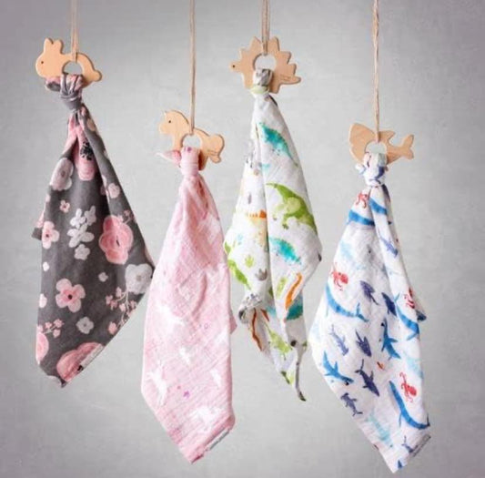 Muslin Lovie with Teether