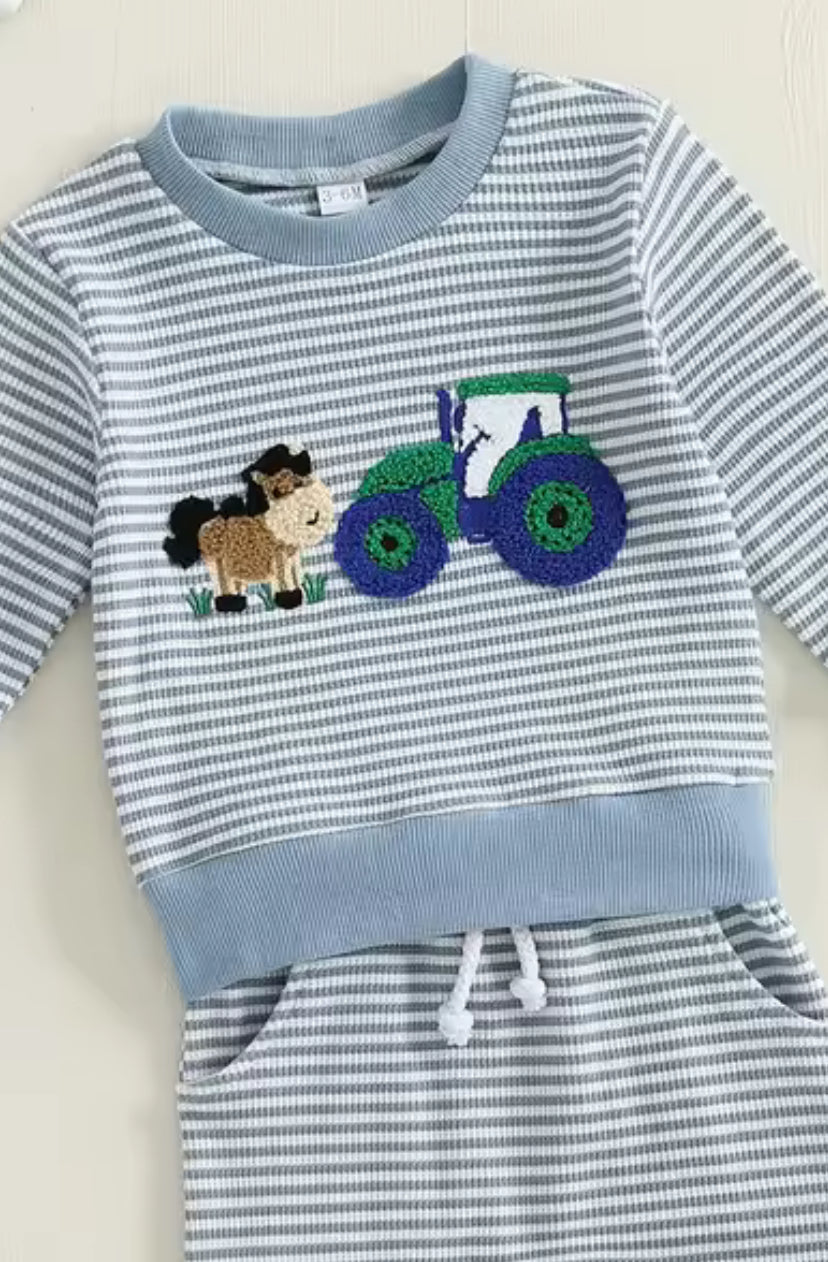 Farm Day Waffle Embroidery