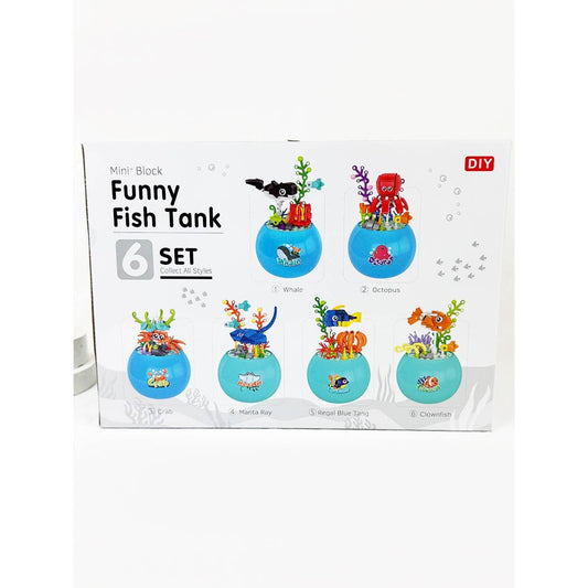 Block Toy Fish Tank Assembly Toy