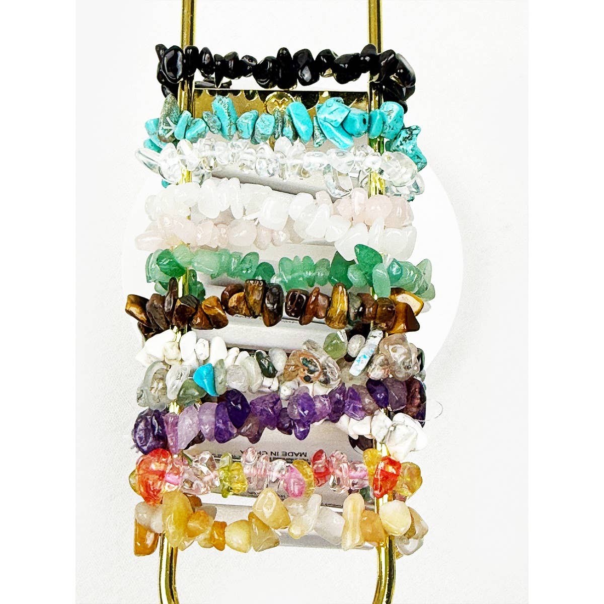Irregular Stone Mixed Beads Stretch Bracelets