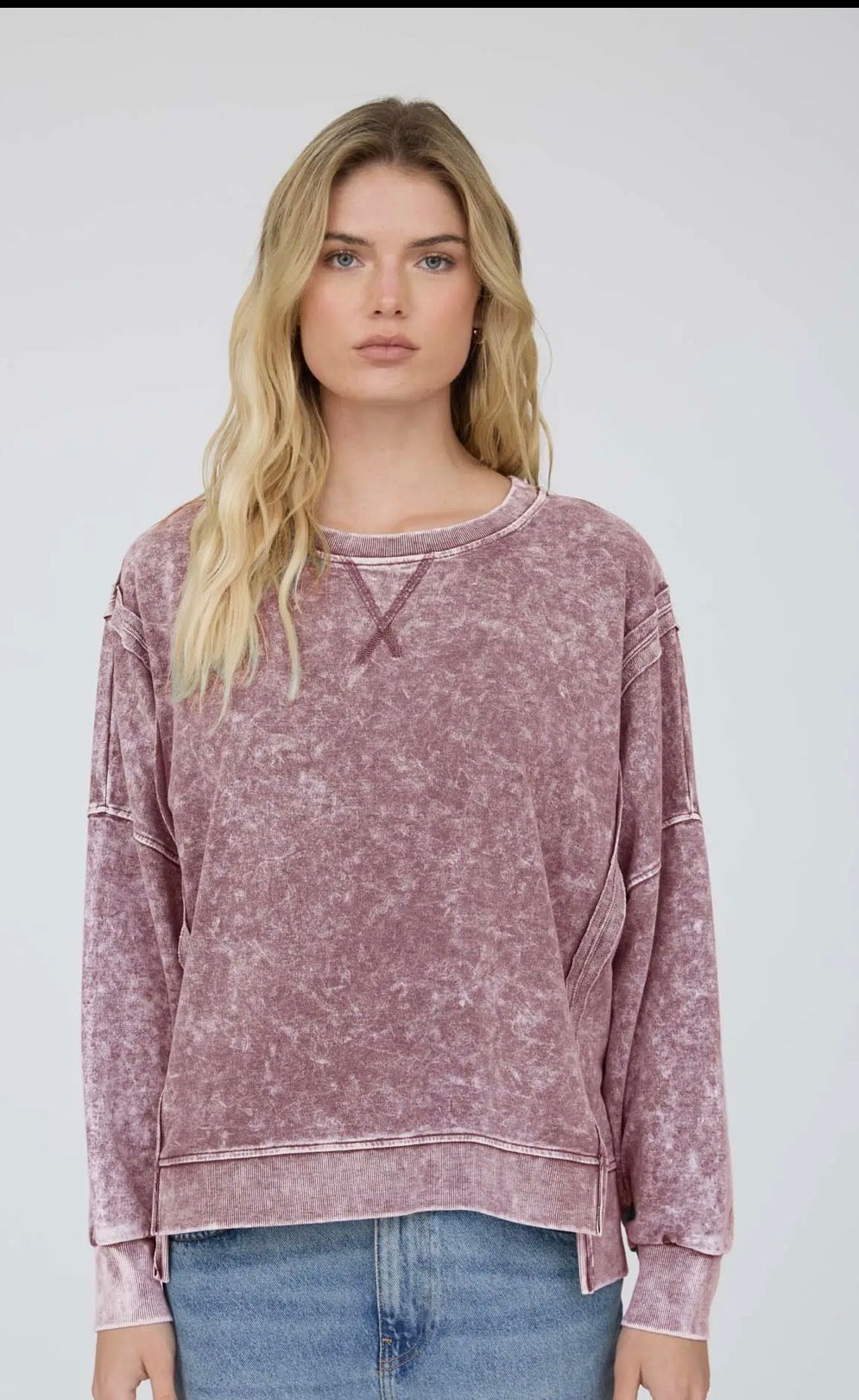 Mineral Washed Oversized Sweatshirt