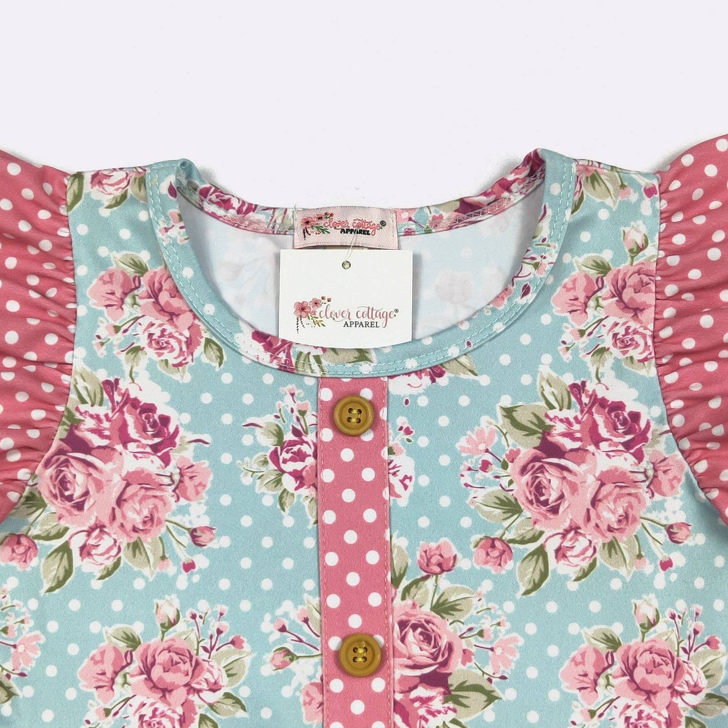 Polka Dot Blossom Girls Dress