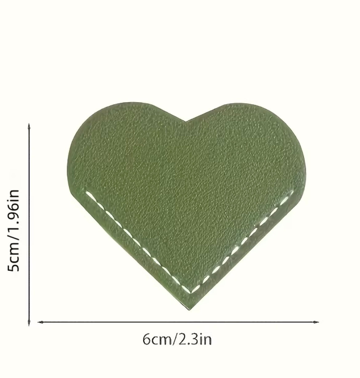 Leather Heart Bookmark