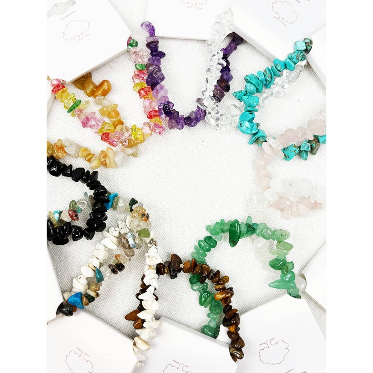 Irregular Stone Mixed Beads Stretch Bracelets