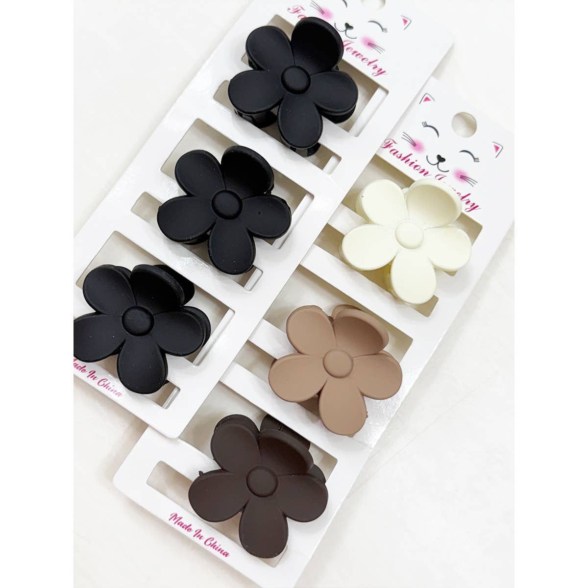 Mini Flower Hair Claw Set