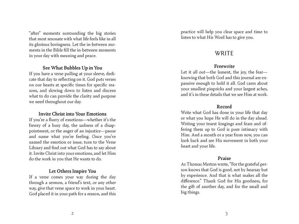 One Verse a Day (Prayer Journal) : A Two-Year Memory Book