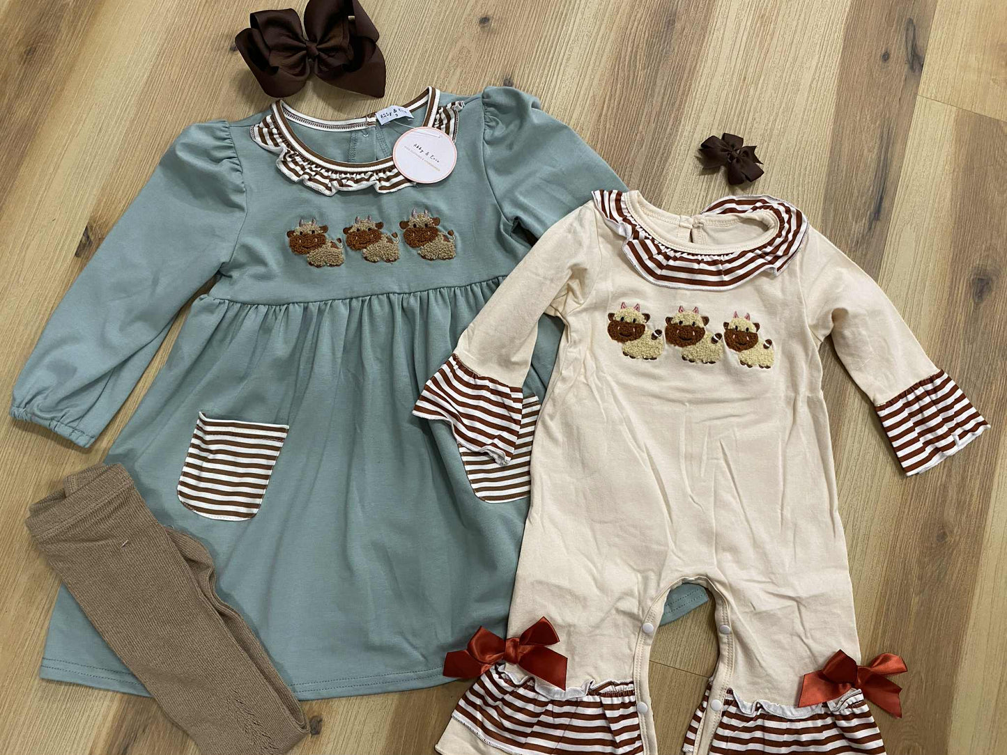 Cow French Knot Dress