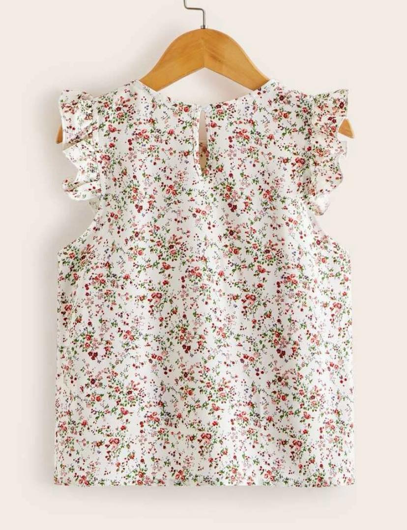 Mommy & Me Ditsy Floral Flutter Sleeve