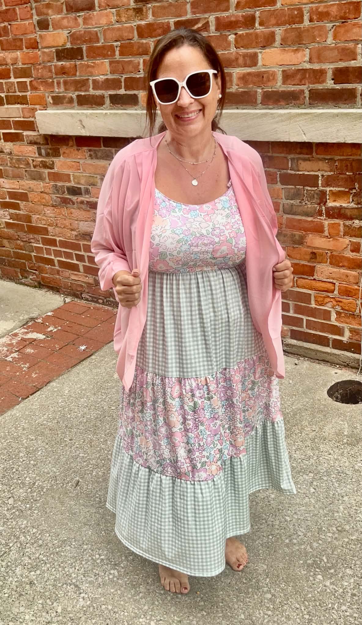 Garden Gingham Mommy and Me Dress