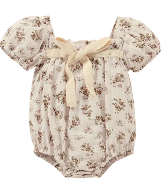 Earthy Floral Romper