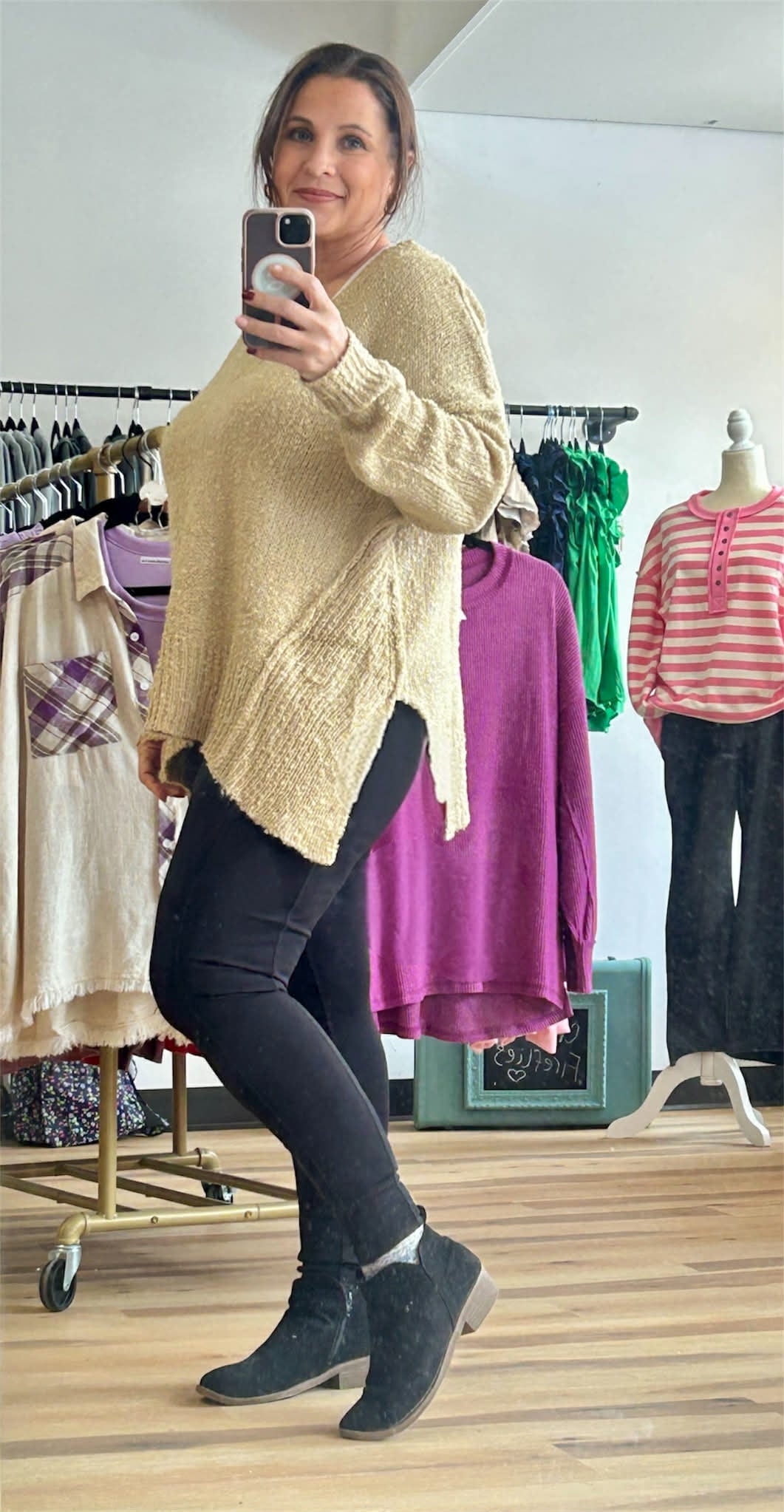SOLID SWEATER TOP