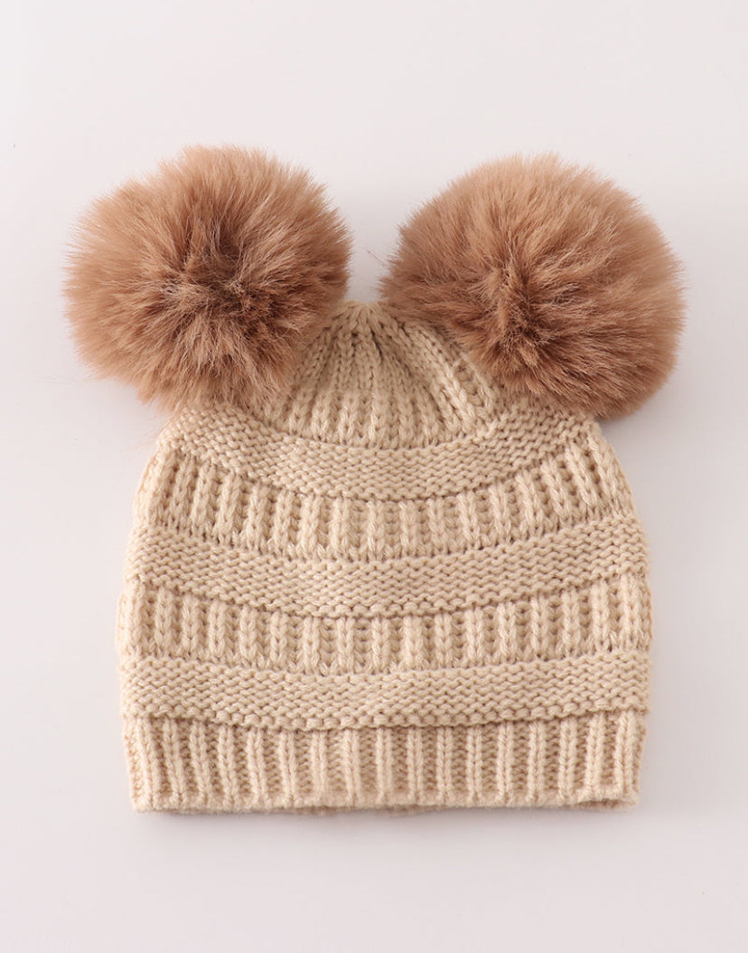 Baby Double Pompom Hat