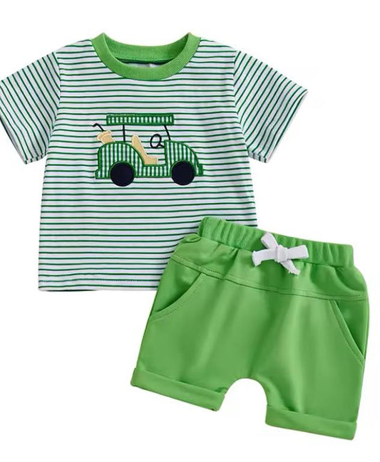 Golf Applique Shorts Set